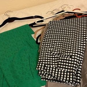 Banana Republic work capris and pants worn 1-2 times, cost over $100, 14 pairs